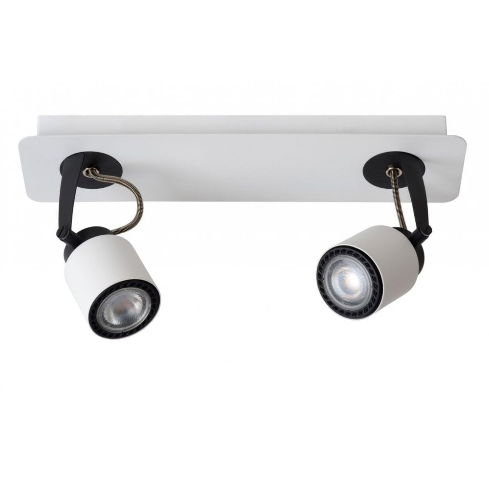 Contemporary LED Dual-Tone Rectangular Ceiling Spotlight in Black and White