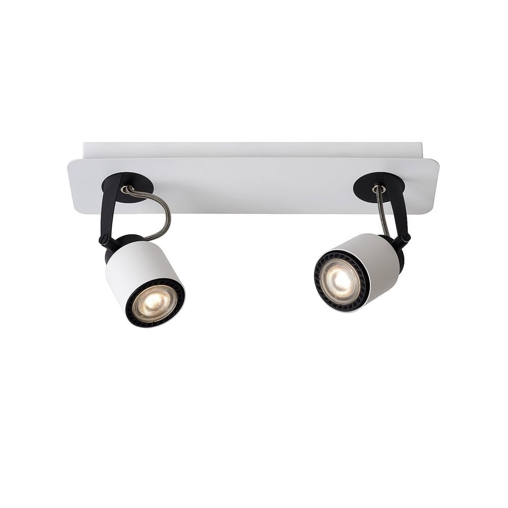 Contemporary LED Dual-Tone Rectangular Ceiling Spotlight in Black and White