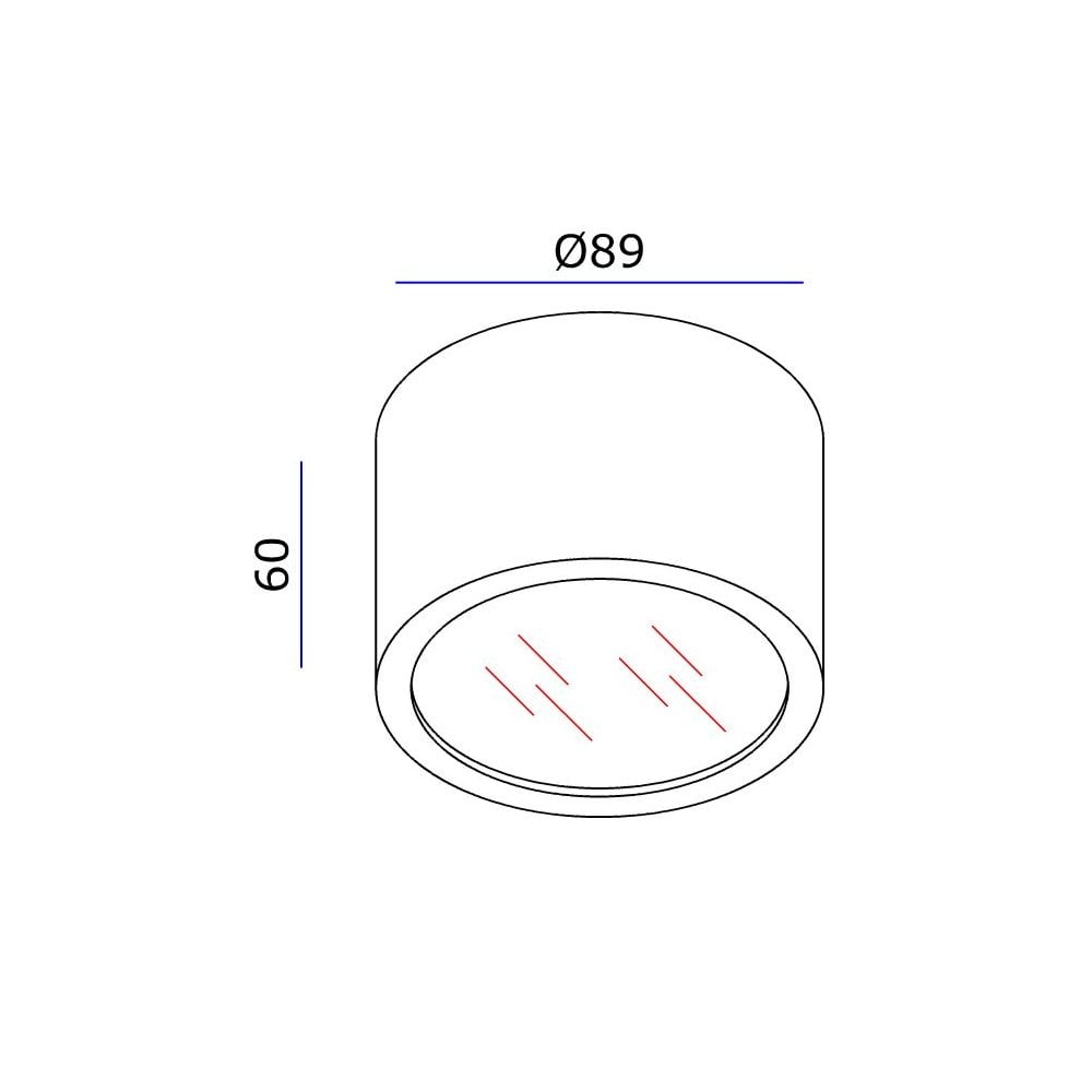 Lily Sleek White Aluminum Cylinder Ceiling Spotlight