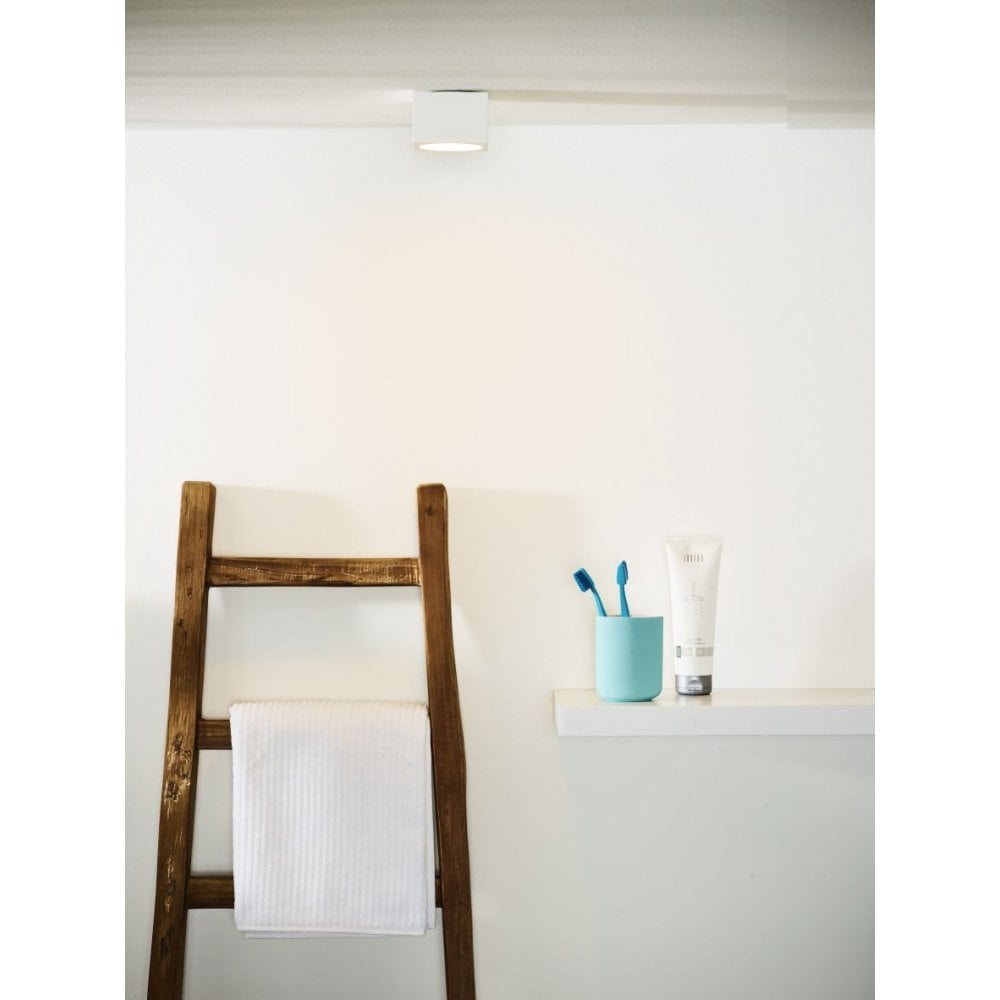 Contemporary Square White Aluminum Ceiling Light Fixture
