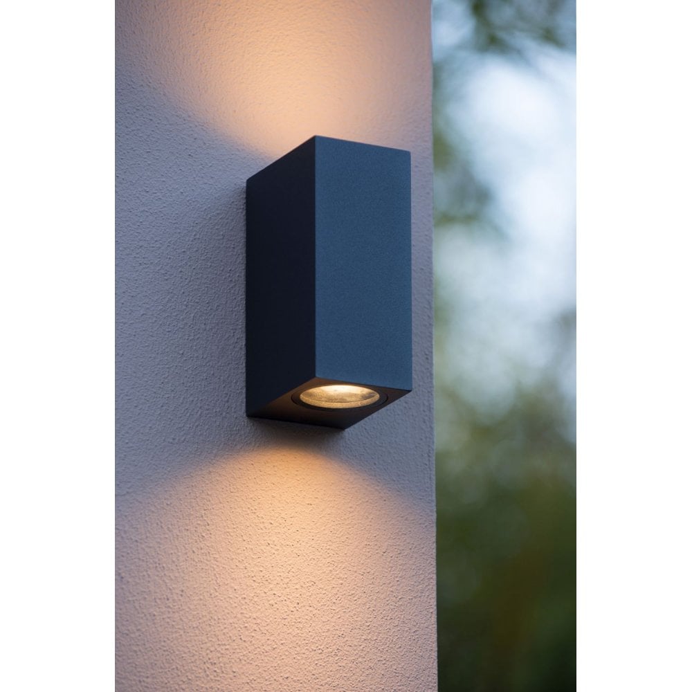 Zora-LED Contemporary Aluminum Black Rectangular Wall Light Fixture