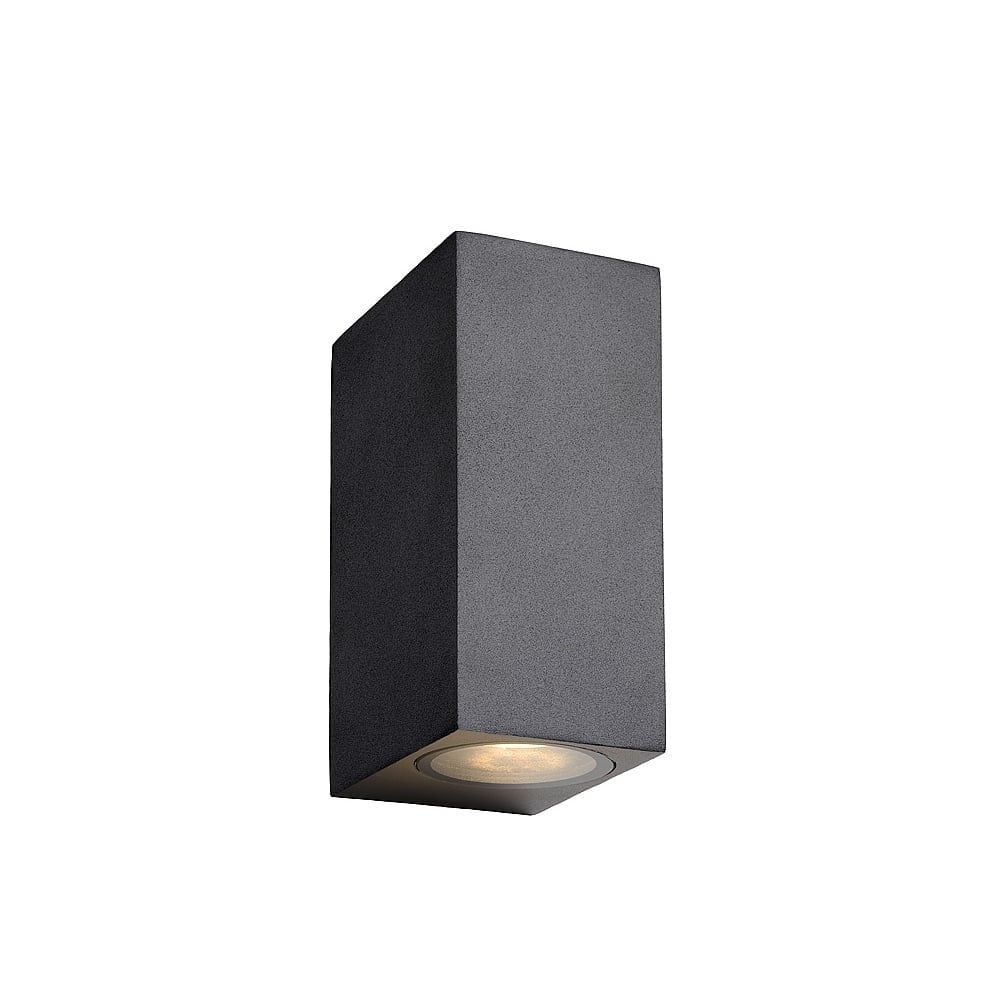 Zora-LED Contemporary Aluminum Black Rectangular Wall Light Fixture