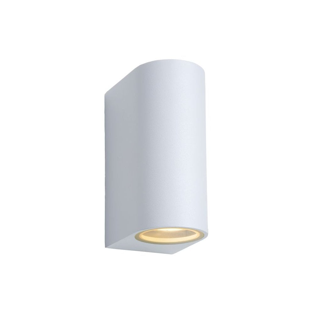 Zora-LED Contemporary Semi-Circle White Aluminum Wall Light