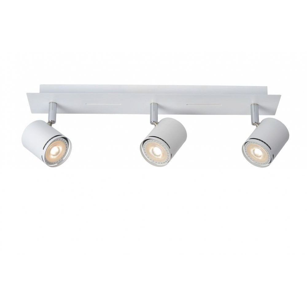 Rilou Contemporary White and Chrome Rectangular Ceiling Spotlight Fixture