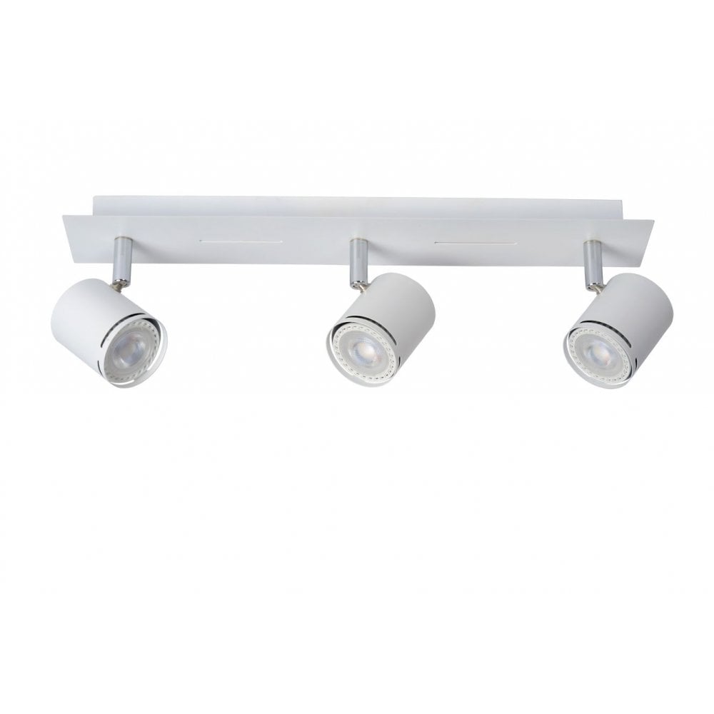 Rilou Contemporary White and Chrome Rectangular Ceiling Spotlight Fixture