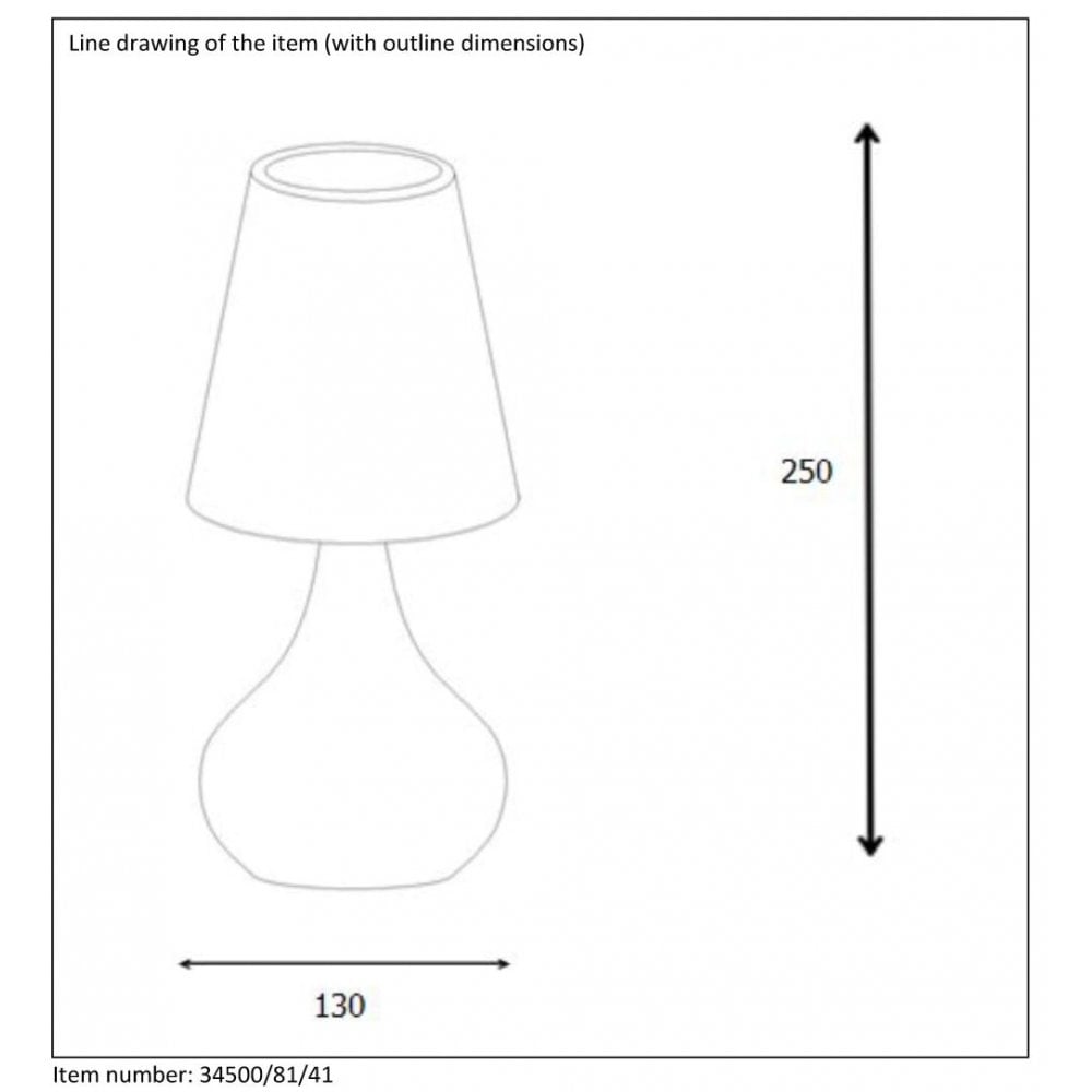 Isla Vintage Round Taupe Metal Table Lamp