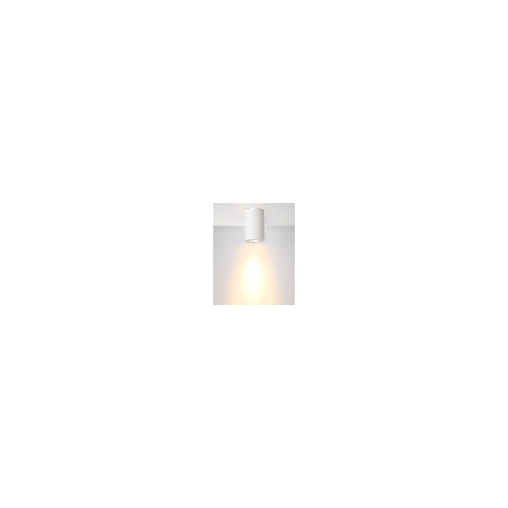 Contemporary White Plaster Cylinder Ceiling Spot Light