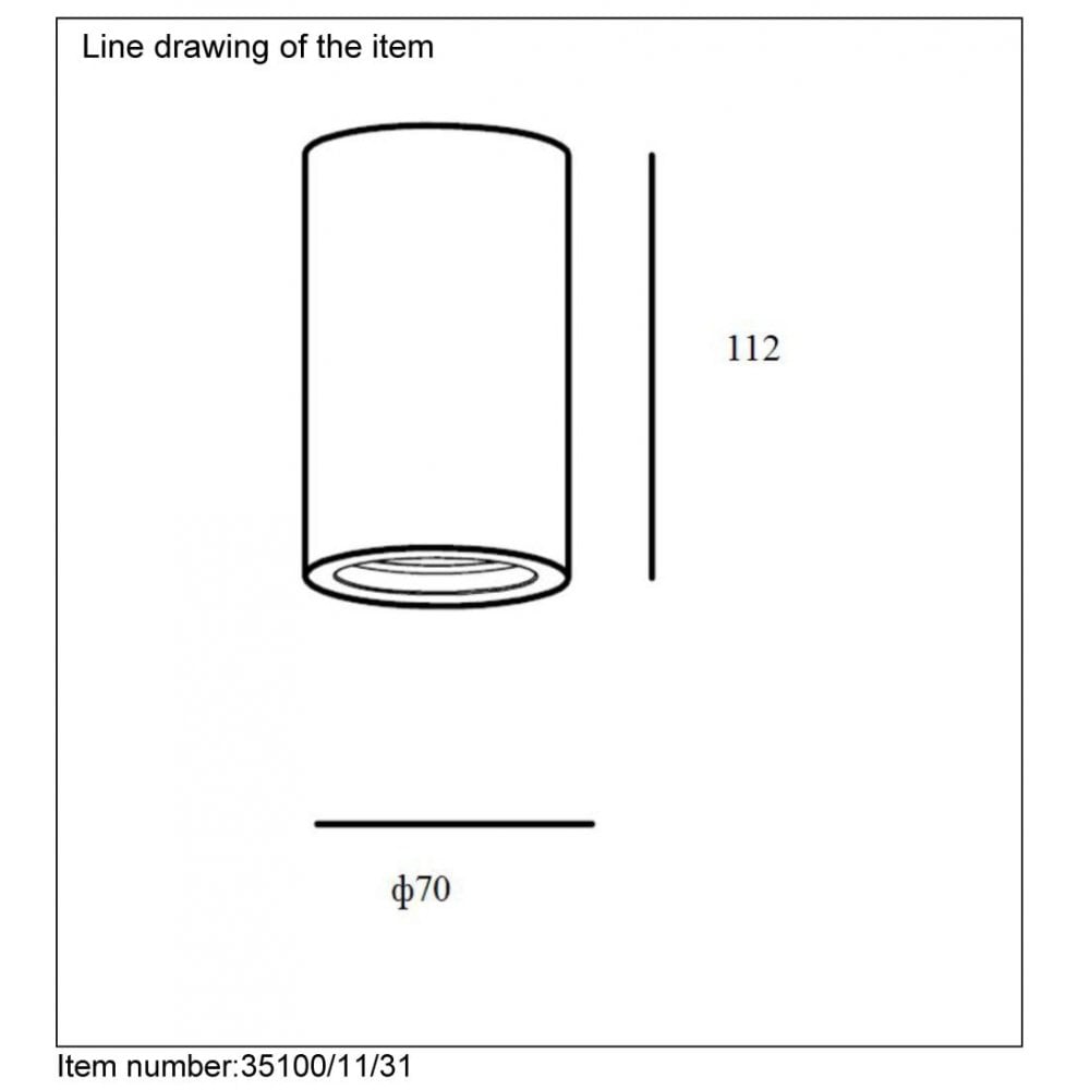 Contemporary White Plaster Cylinder Ceiling Spot Light