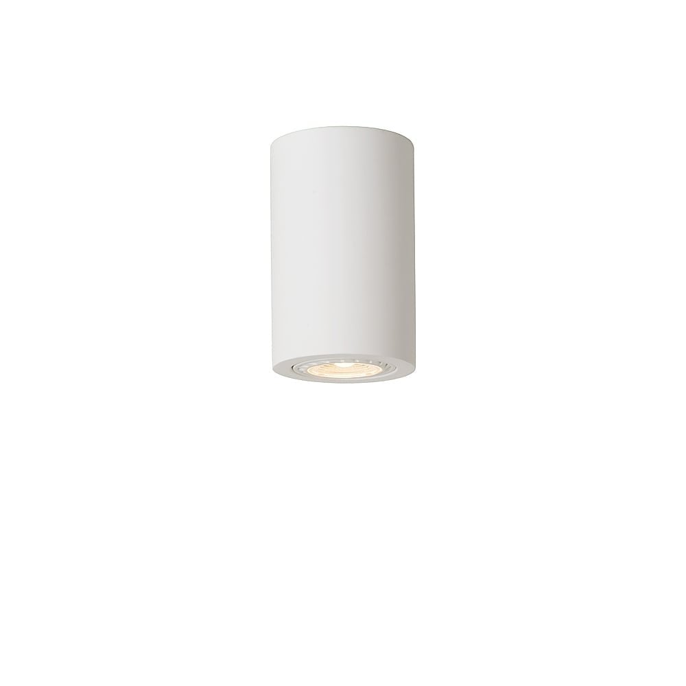 Contemporary White Plaster Cylinder Ceiling Spot Light