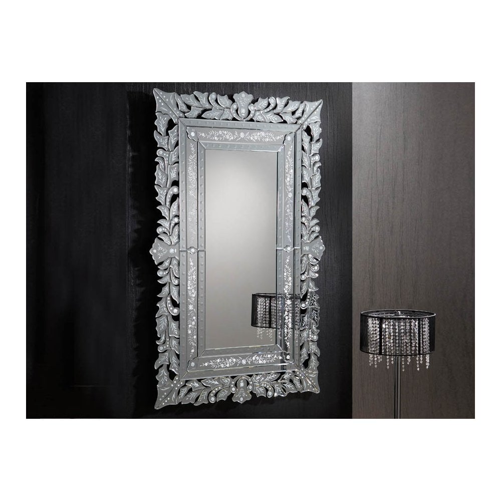 Opulent Cleopatra Carved Mirror, 80x122 cm