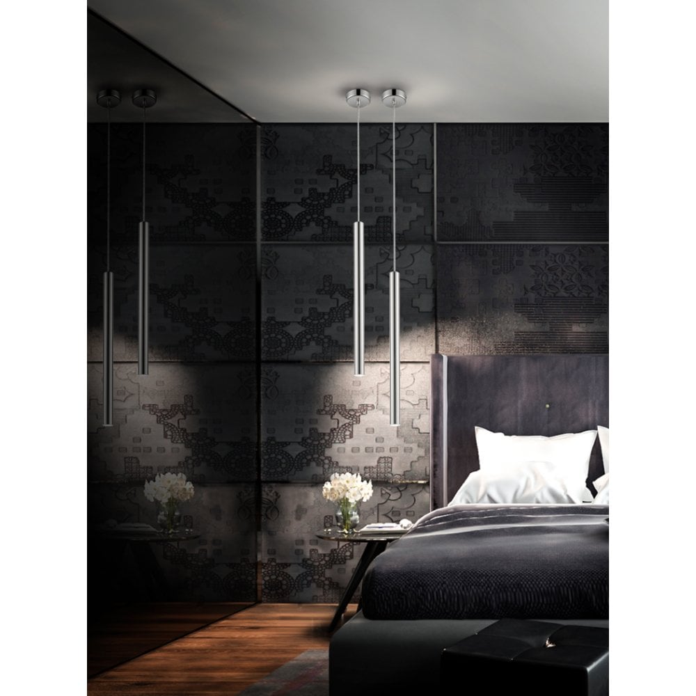 Sleek Chrome Varas Light Fixture