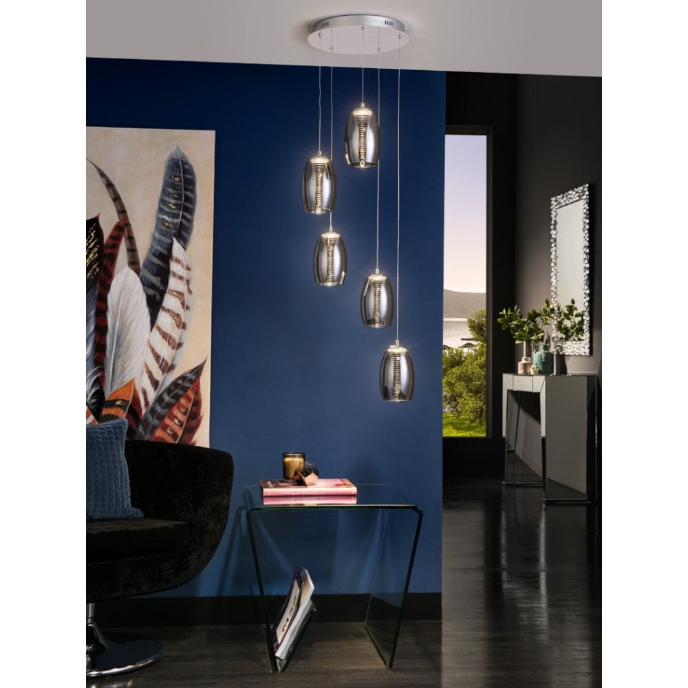 Galactic Glow 5L LED Lamp, Shimmer Chrome