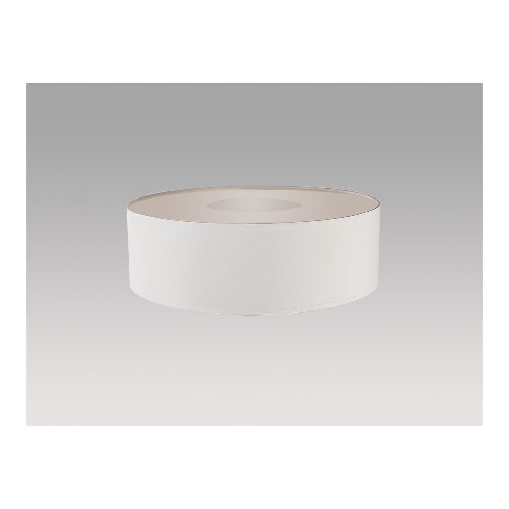 Elegant White Domo Fabric Lampshade