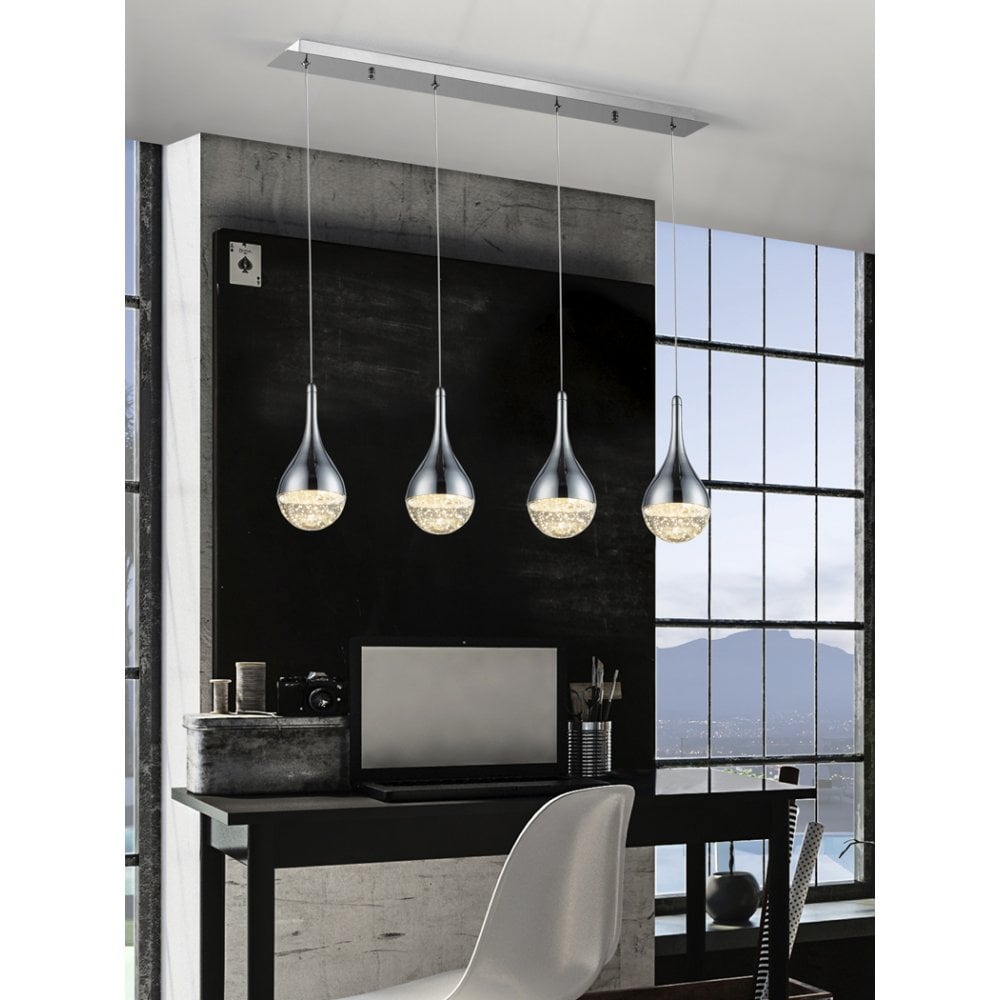 Elegance in Chrome: Elie 4-Light Lamp
