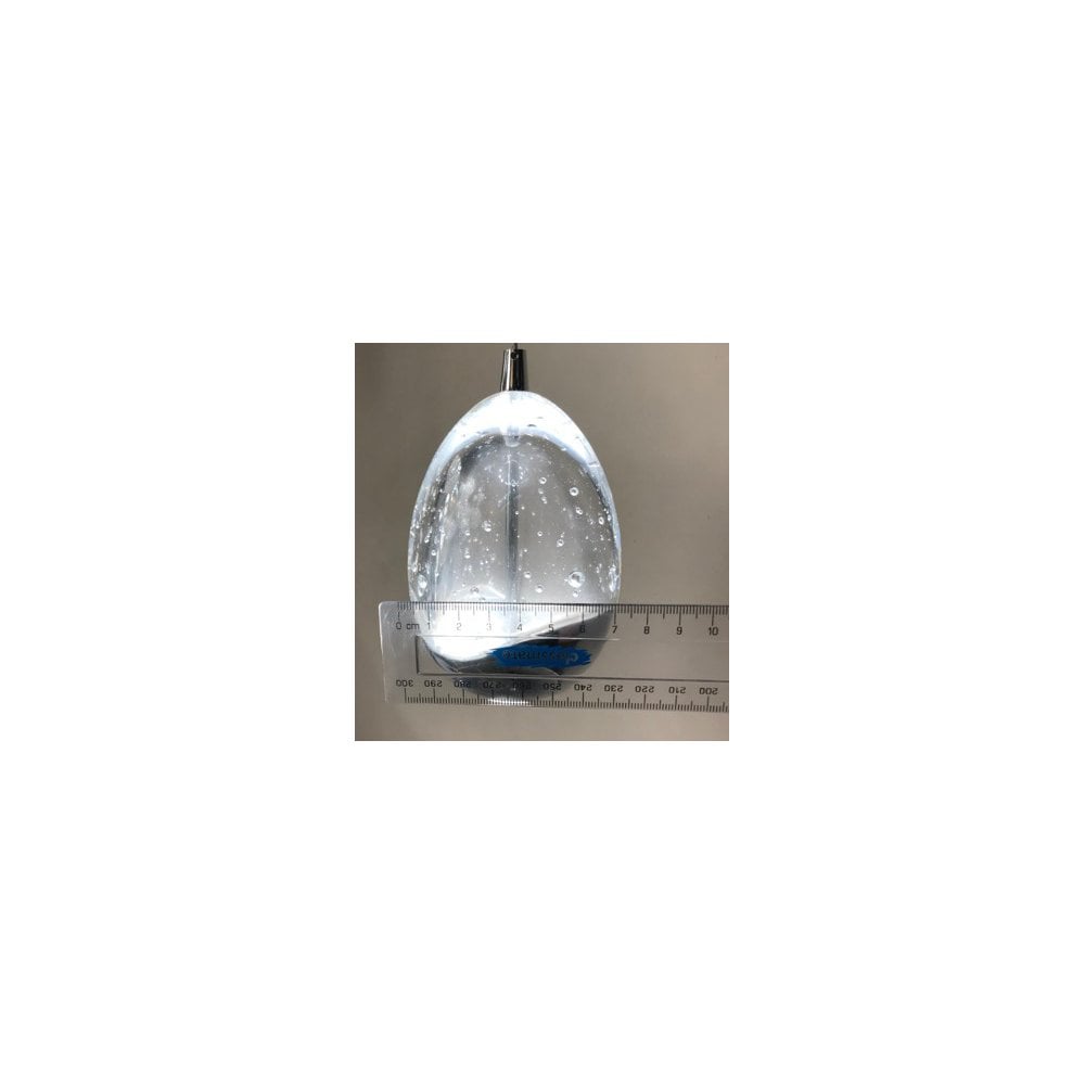 Sleek Chrome Bubble Orb Pendant Light