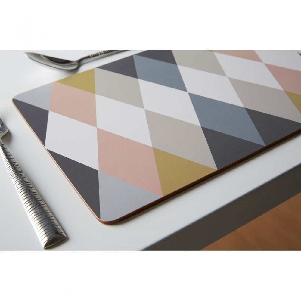 Cirque Set of 4 Placemats, Cork, Multi-Coloured