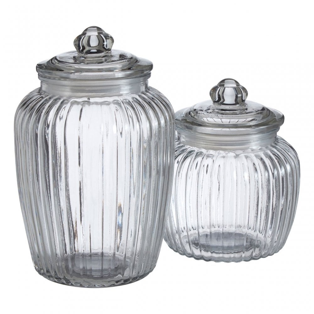 Glass Storage Jar, Glass, Clear