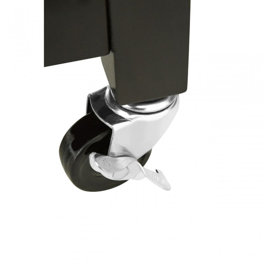 Kitchen Trolley, Wood, Pine Wood, Granite, Black