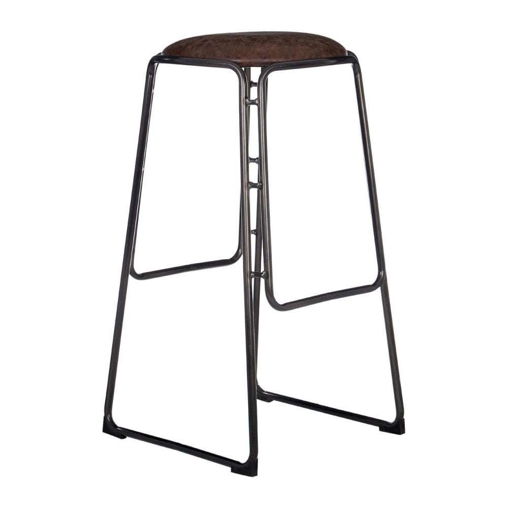 Dalston Bar Stool, Brown