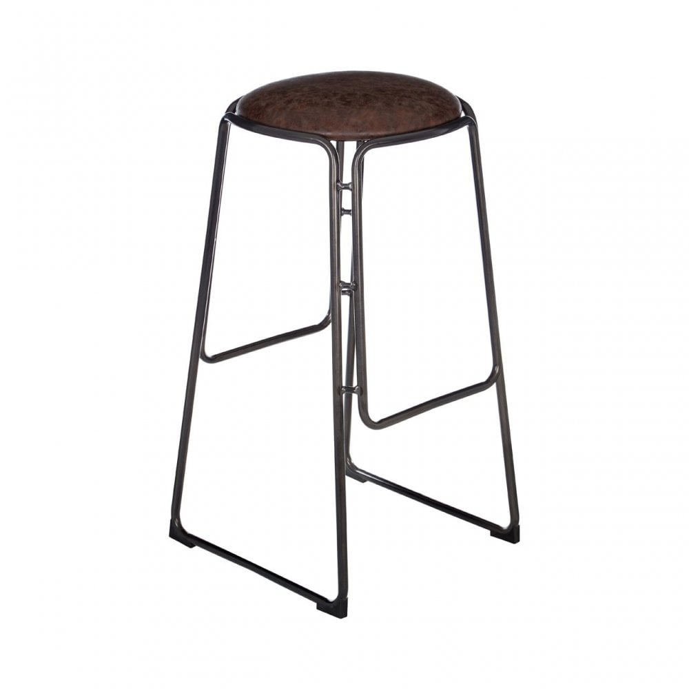 Dalston Bar Stool, Brown