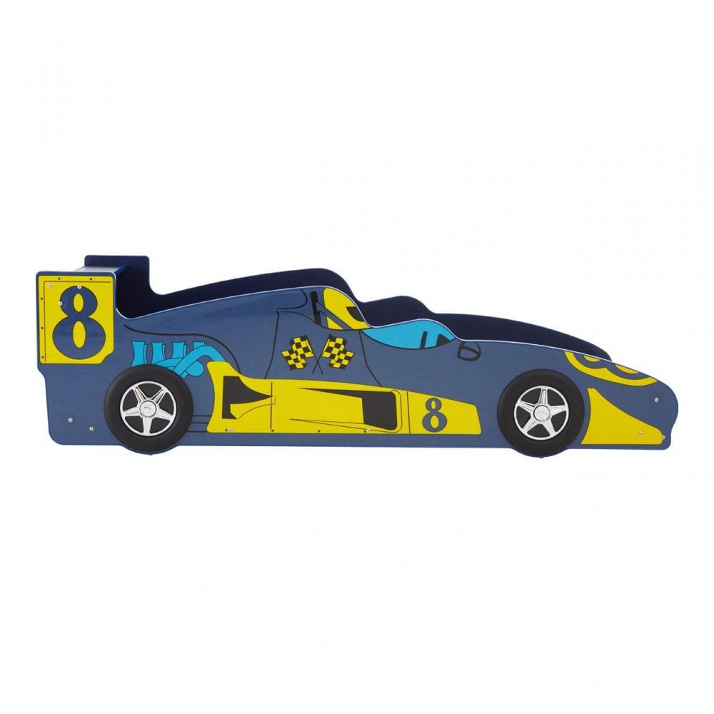 Kids Formula 1 Racing Car Bed In Blue