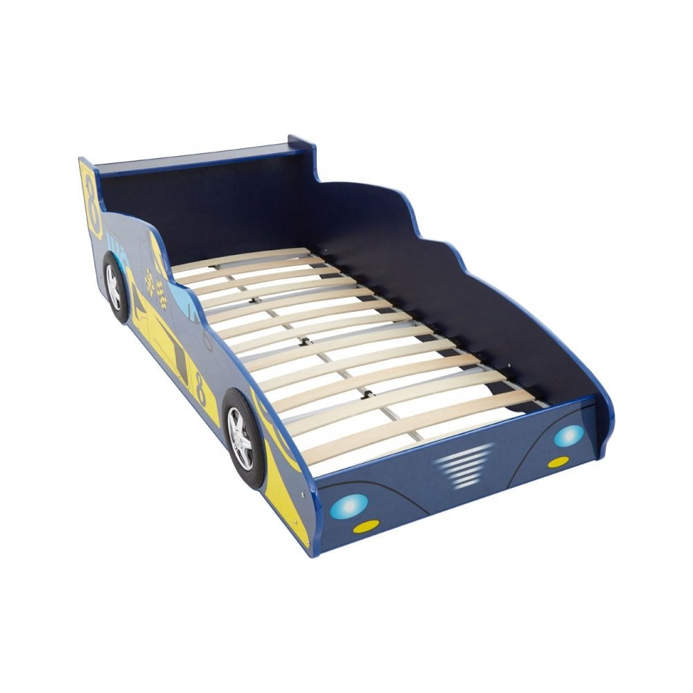 Kids Formula 1 Racing Car Bed In Blue