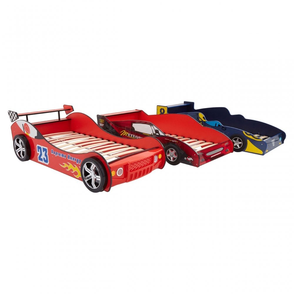 Kids Formula 1 Racing Car Bed In Blue