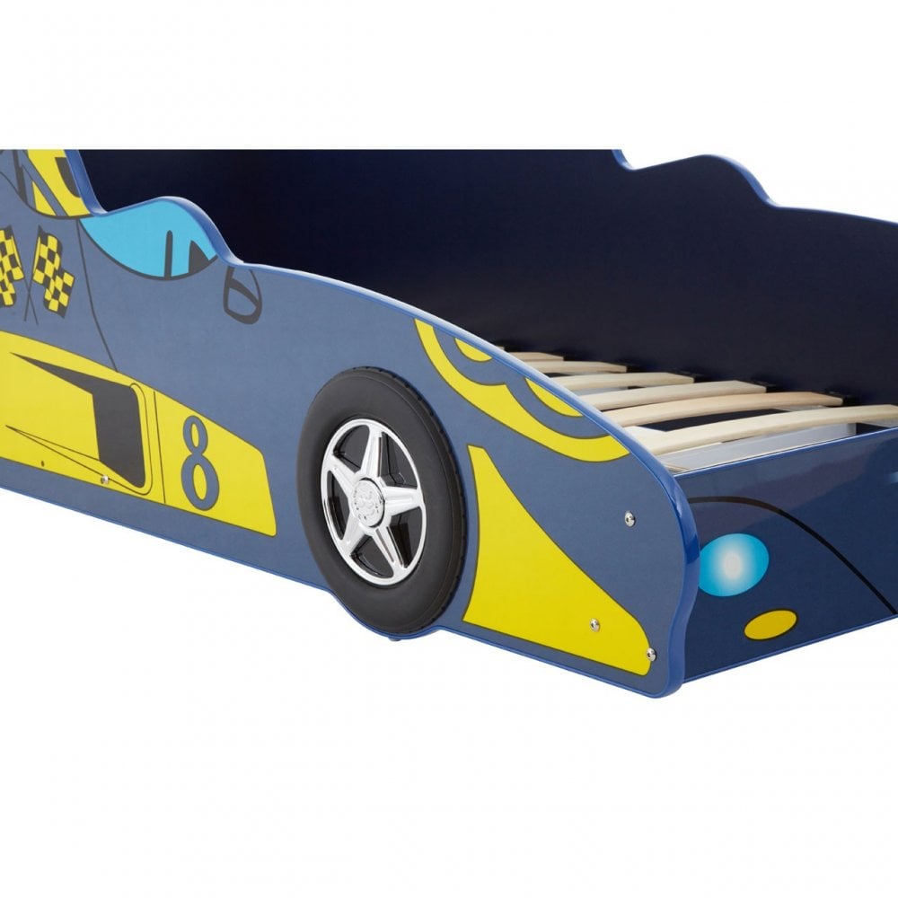 Kids Formula 1 Racing Car Bed In Blue