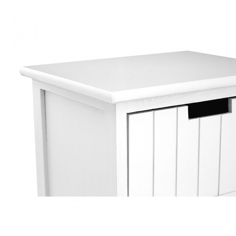 New England Drawer Chest, Wood, Paulownia Wood, White