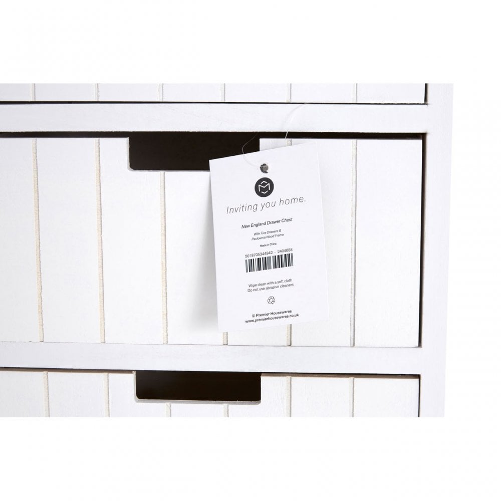 Fubb Drawer Chest, Wood, Paulownia Wood, White