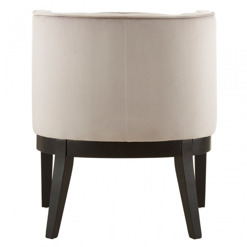 Daxton Light Grey Rounded Chair, Grey