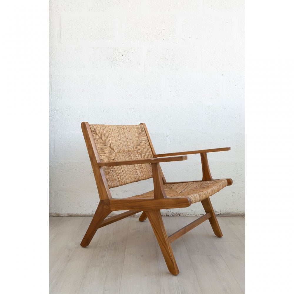 Lovina Armchair, Rattan, Teak, Natural