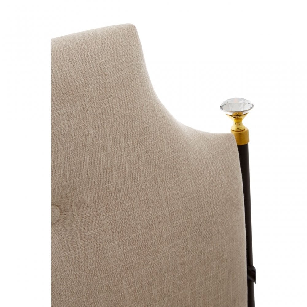 Monroe High Back Chair, Foam, Steel, Wood, Black