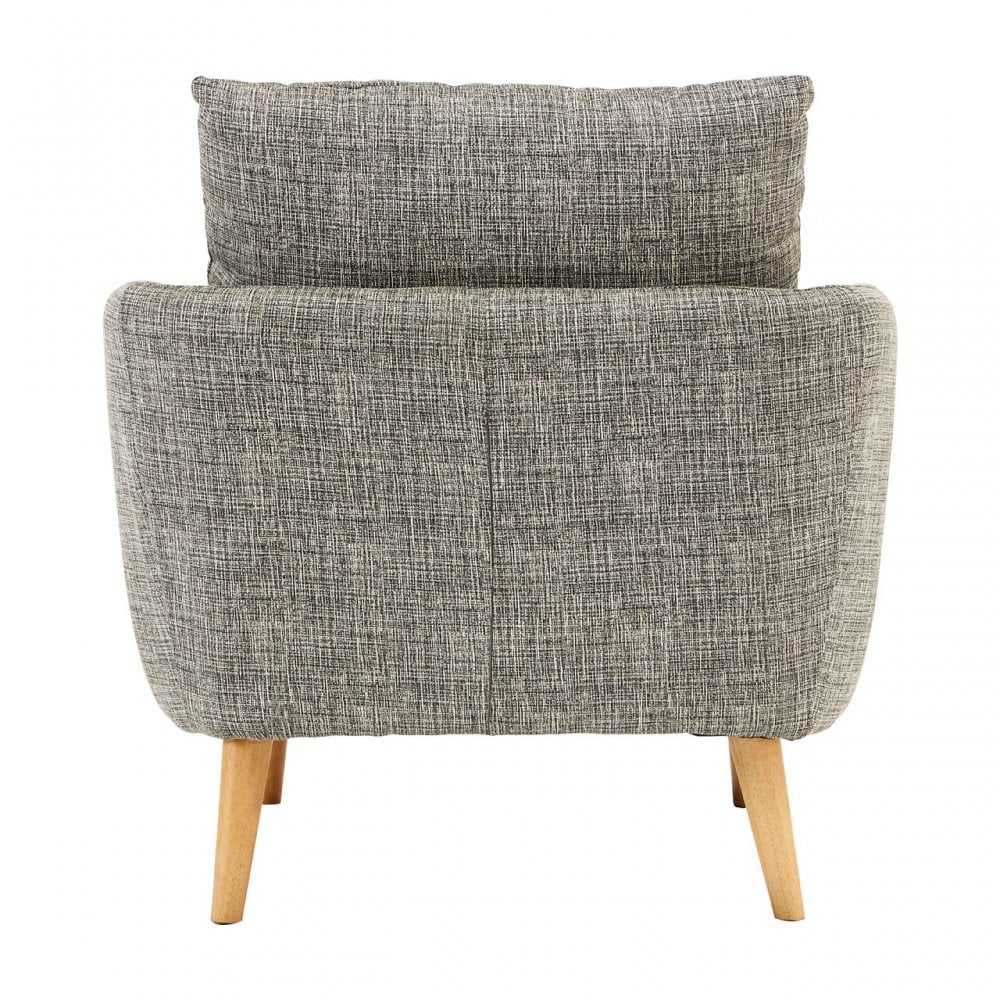 Alto Natural Fabric Armchair, Pine Wood, Fabric, Birchwood, Down, Natural