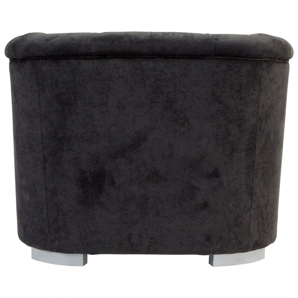 Fenton Armchair, Pine Wood, Birchwood, Down, Black