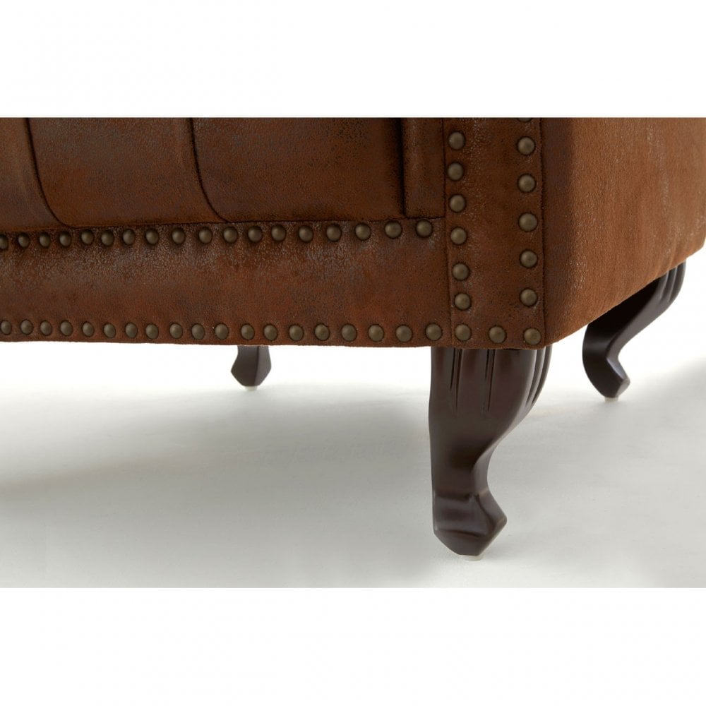 Buffet Regents Tall Porter Chair, Elastic Webbing, Hard Wood, Pine Wood, Brown
