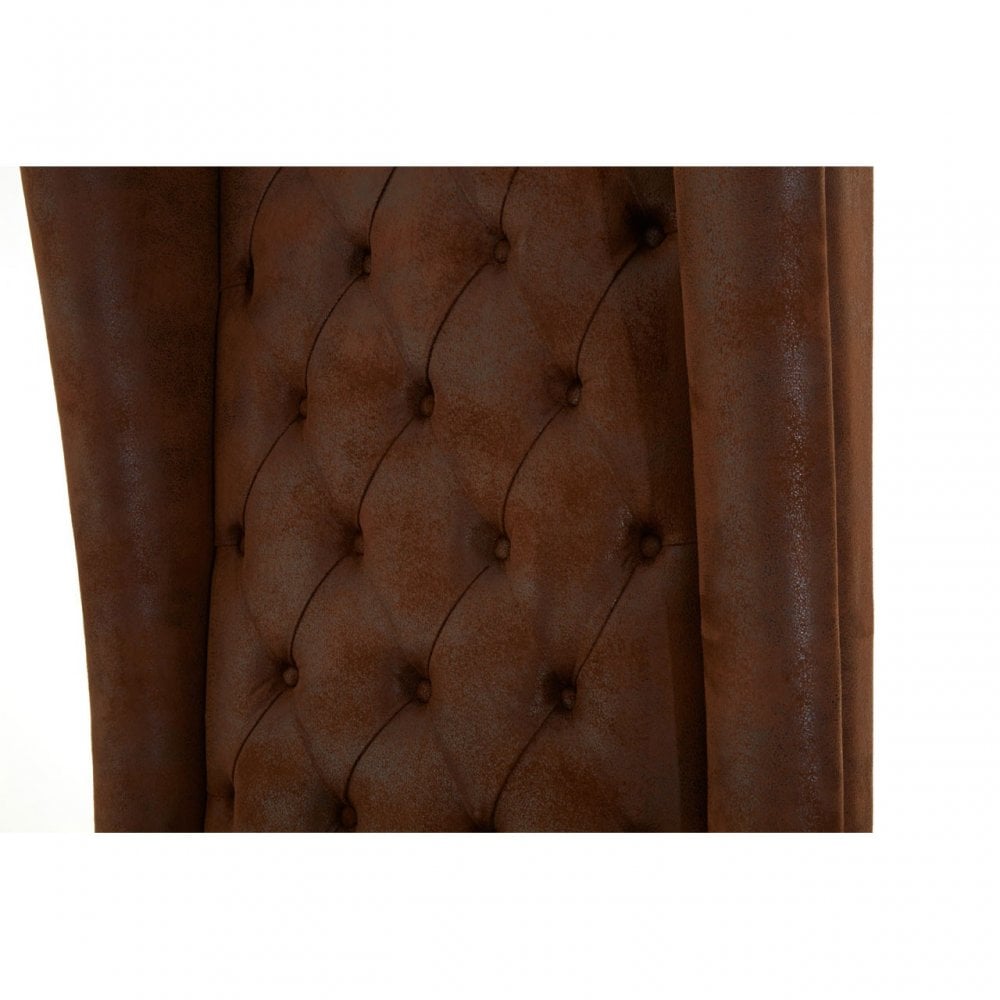 Buffet Regents Tall Porter Chair, Elastic Webbing, Hard Wood, Pine Wood, Brown