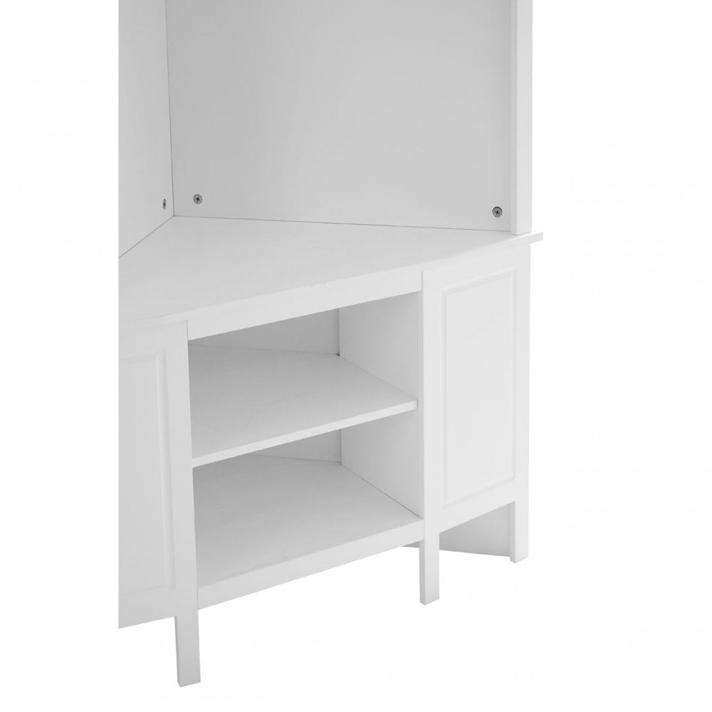 Portland Corner Coat Bench, Wood, White