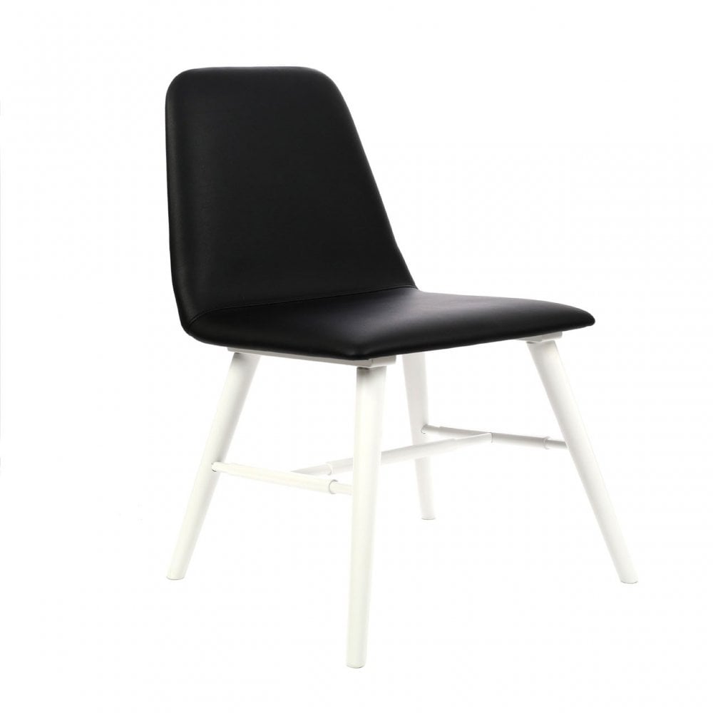 Dining Chair, Rubberwood, Veneer, Black