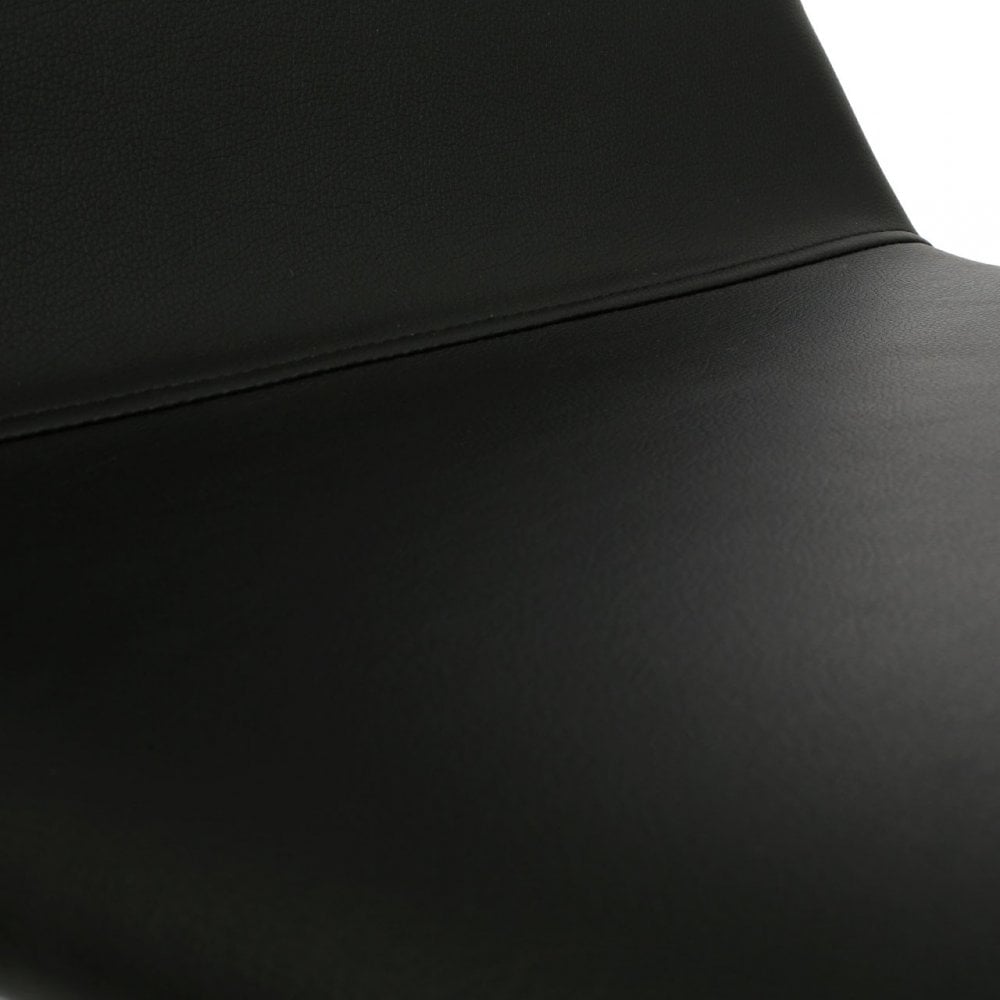 Dining Chair, Rubberwood, Veneer, Black