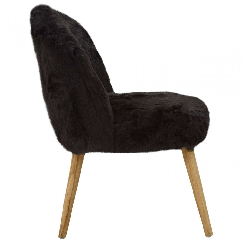 Cabaret Chair, Rubberwood, Foam, Black