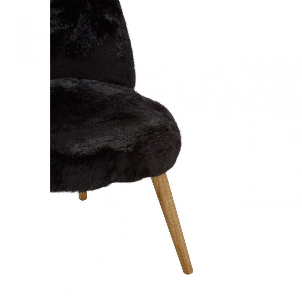 Cabaret Chair, Rubberwood, Foam, Black