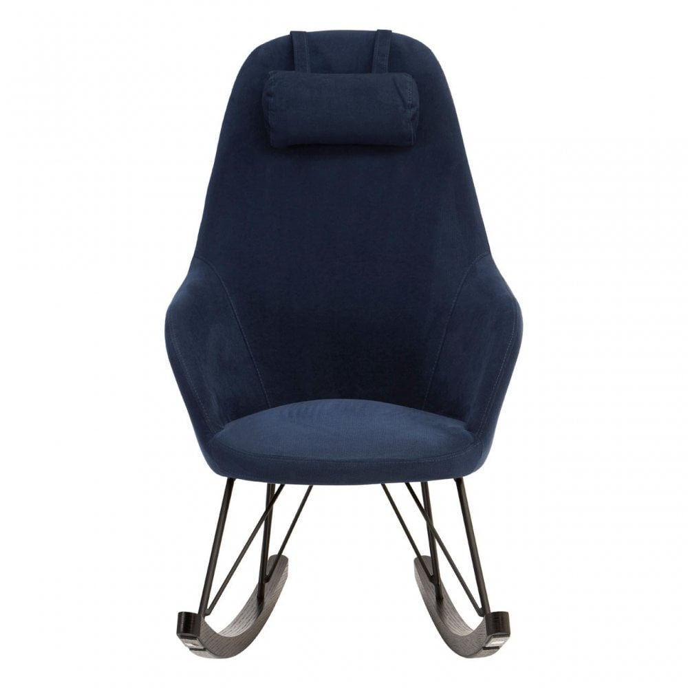 Kolding Blue Fabric Chair, Wood, Oak Veneer, Blue