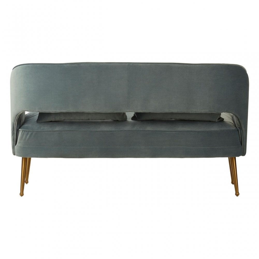 Jimmi Blue Velvet Sofa, Blue
