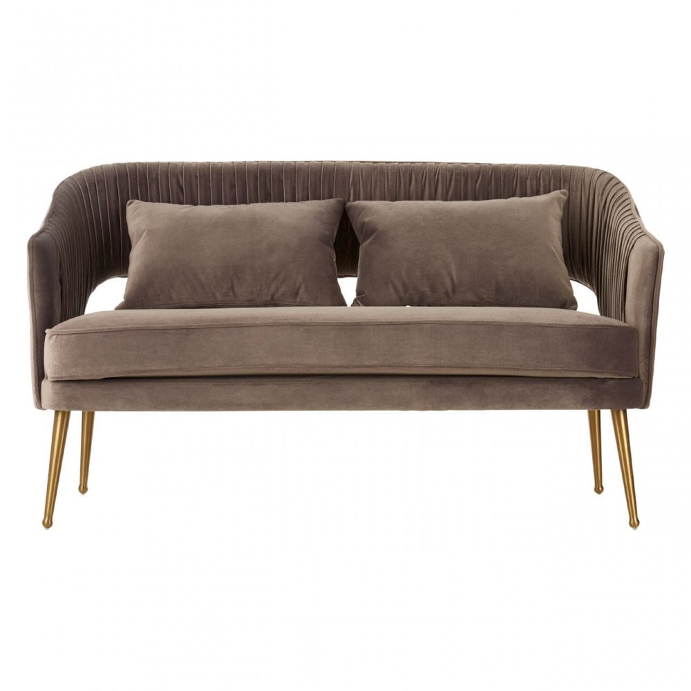 Jimmi Grey Velvet Sofa, Grey