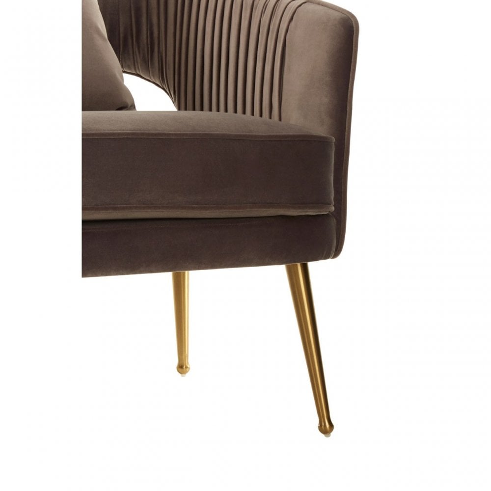 Jimmi Grey Velvet Sofa, Grey