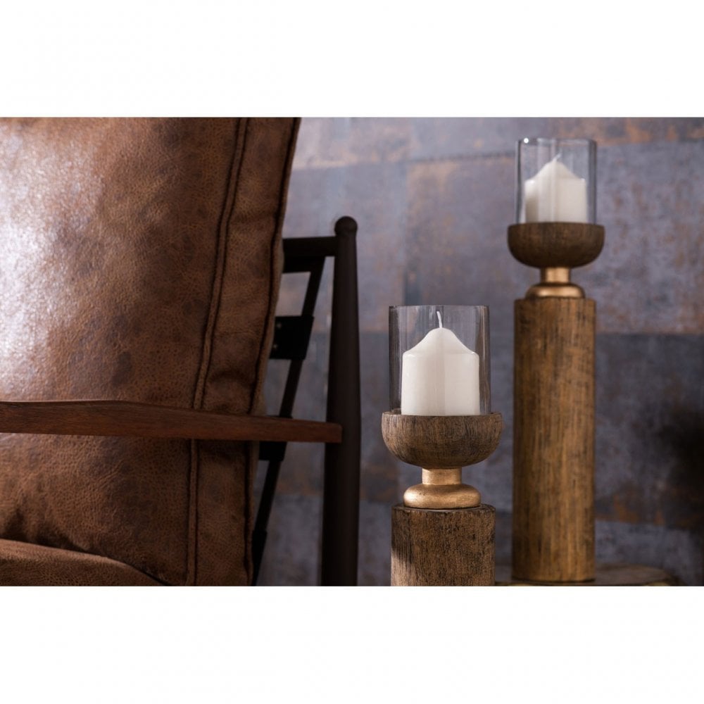 Ranch Foundry Style Sofa, Leather, Walnut Wood