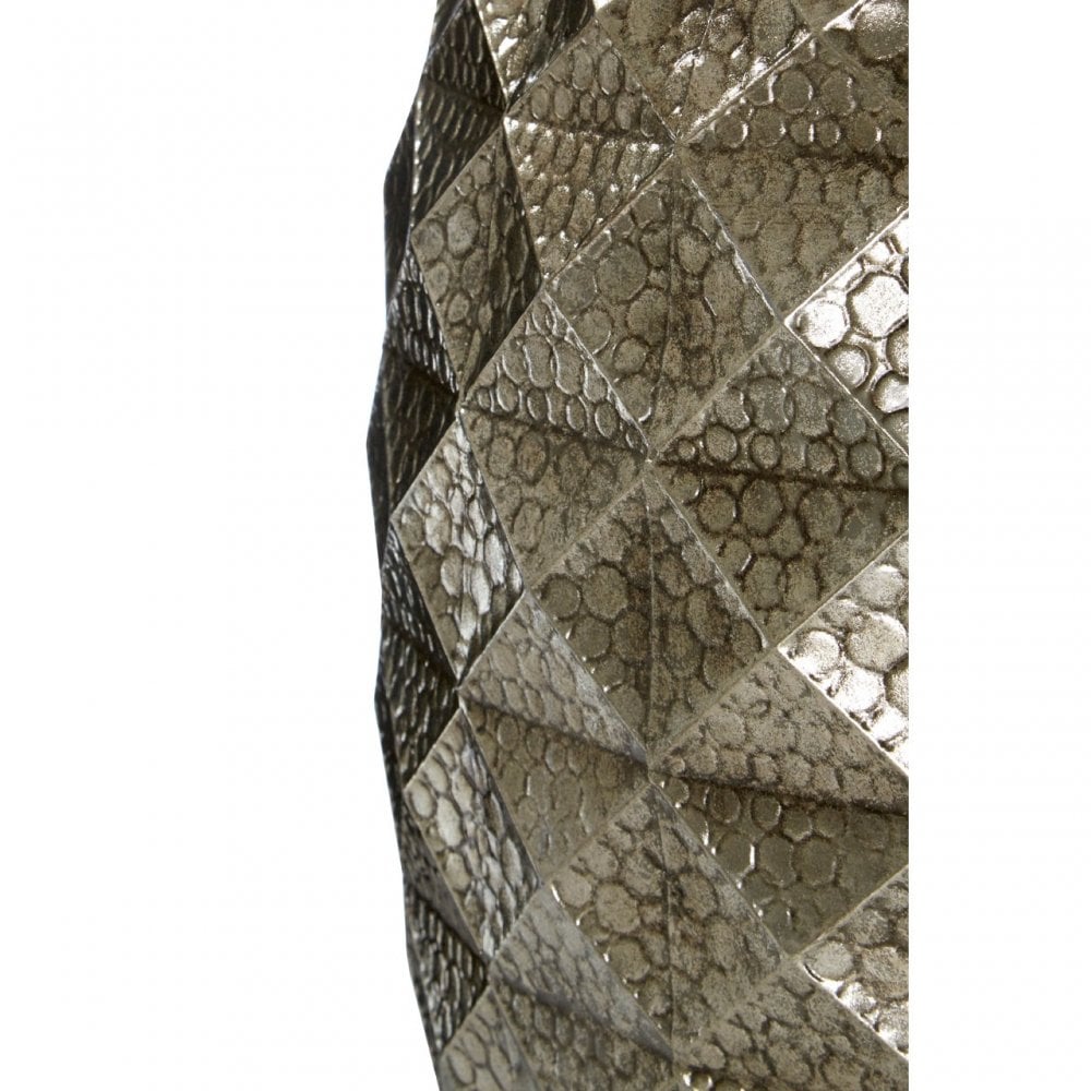 Reza Drum Stools, Iron, Silver