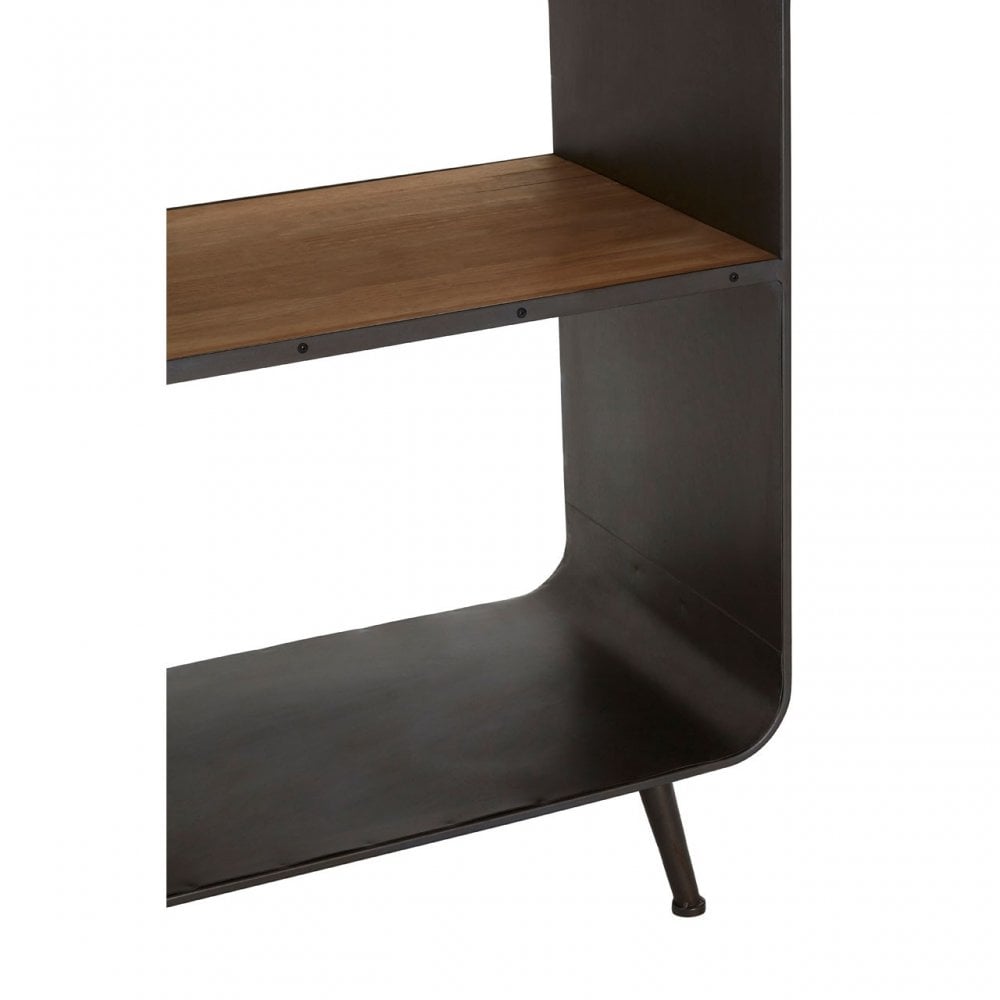 Unity Tall Shelf Unit, Fir Wood, Black