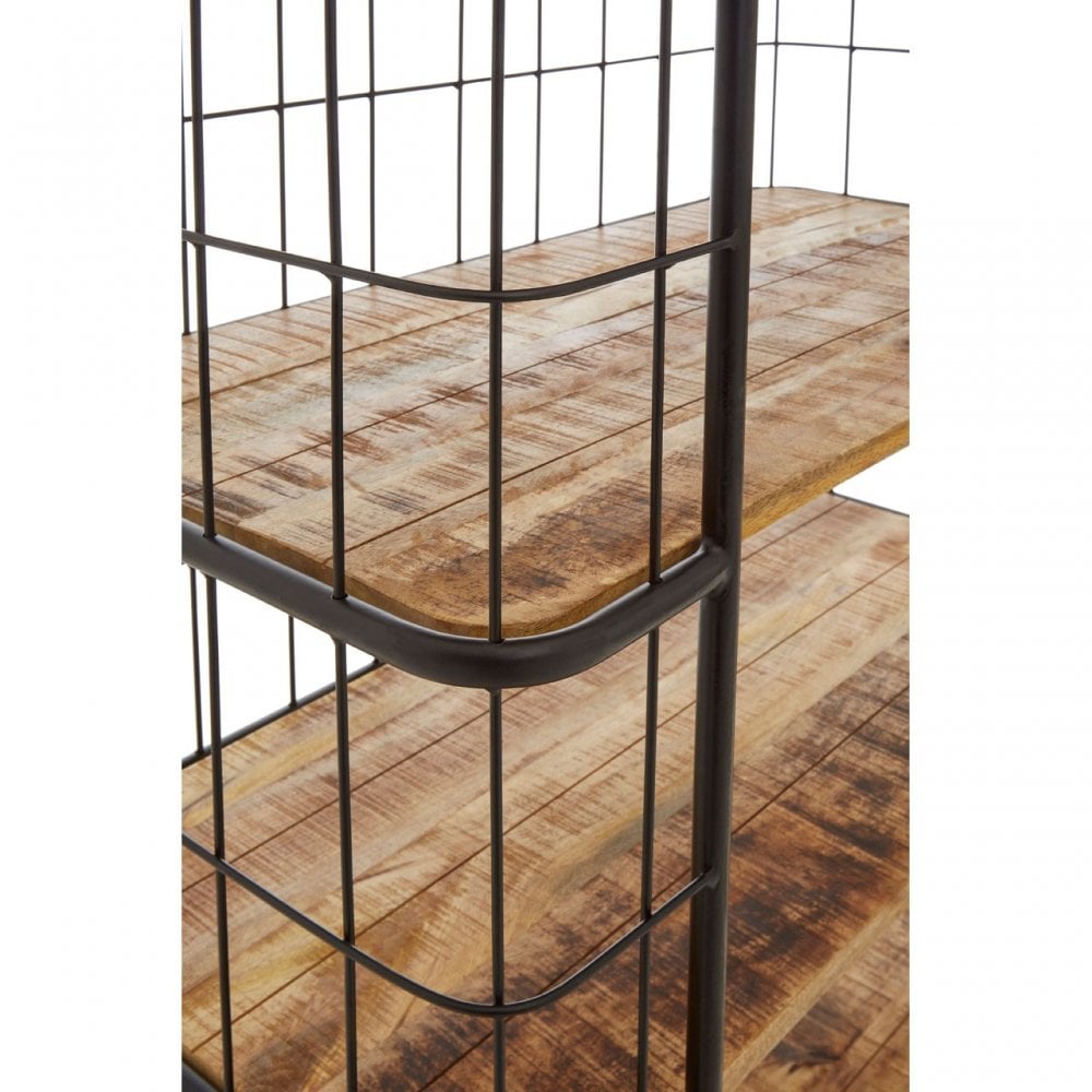Crest 6 Rack Shelf Unit, Iron, Wood